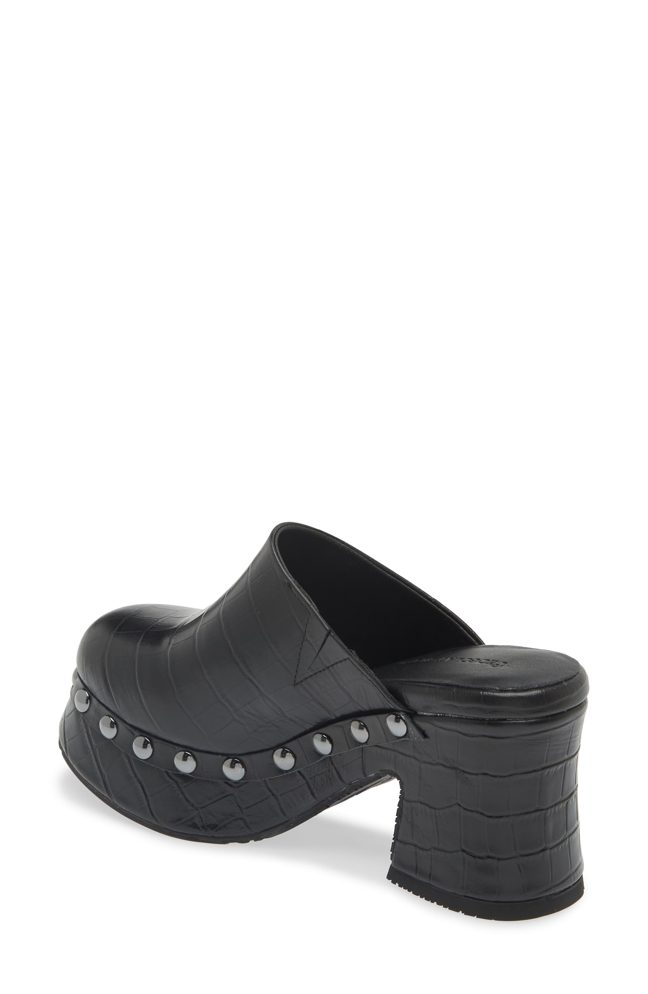 Chocolat Blu Hester Platform Clog, Alternate, color, Black Crocodile