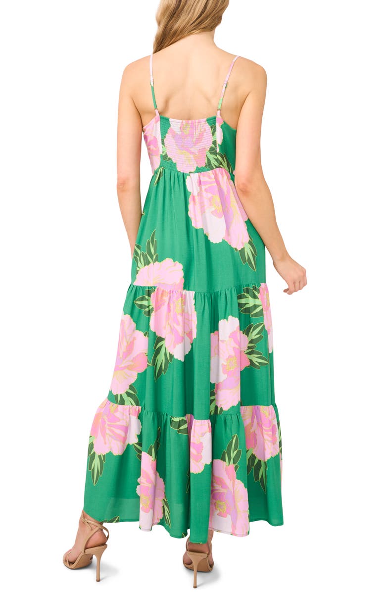 CeCe Floral Ruffle Maxi Sundress, Alternate, color, 