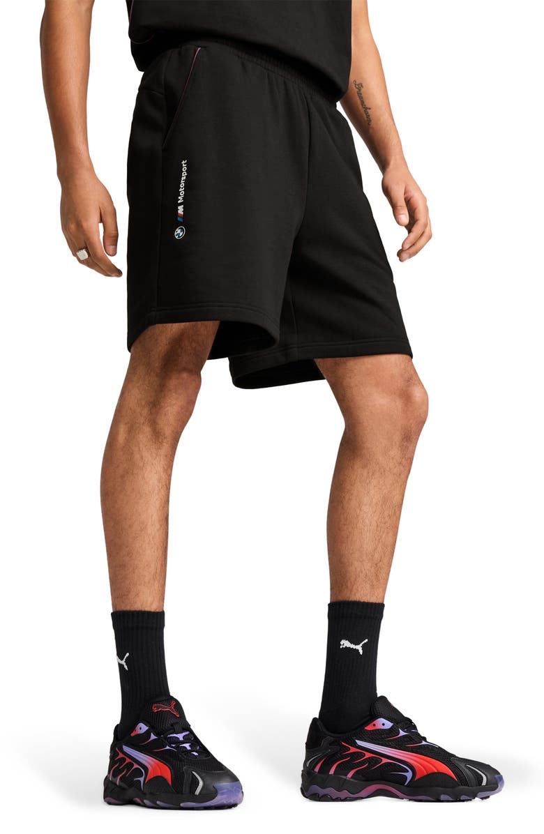 PUMA BMW M Motorsport Essential Shorts, Main, color, Puma Black