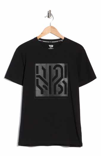 3D Geometric Line Graphic T-Shirt