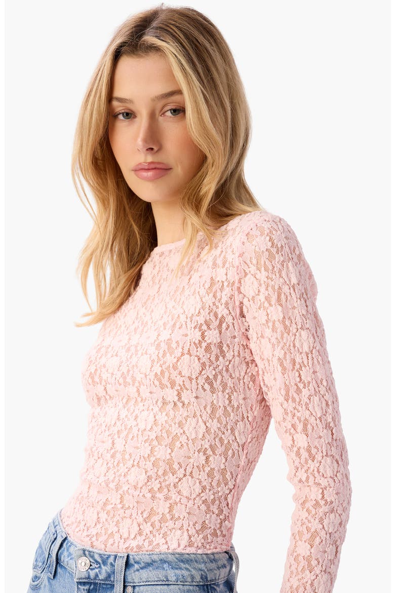 Meli Lace Long Sleeve Shirt, Alternate, color, DOGWOOD