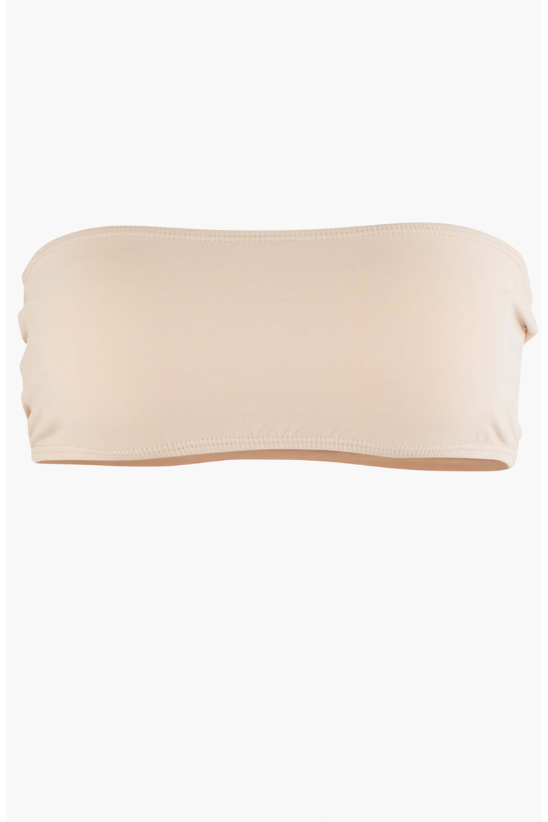 Giovanna Strapless Bikini Top, Alternate, color, Camel