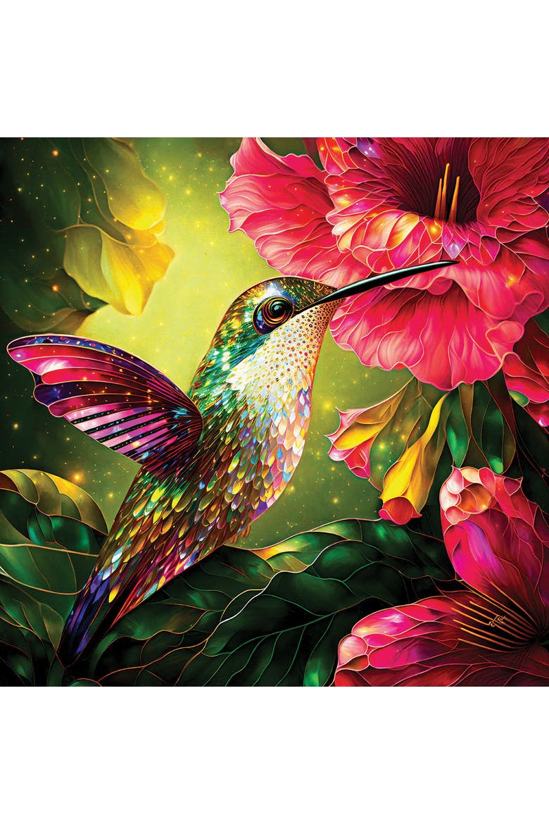 Hummingbird and Hibiscus 1000 piece Jigsaw Puzzle for Adults, Alternate, color, Multicolor