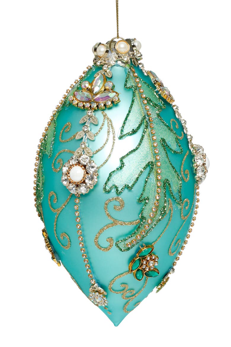 Kings Jewel Finial Ornament, Turquiose, Main, color, Turquoise