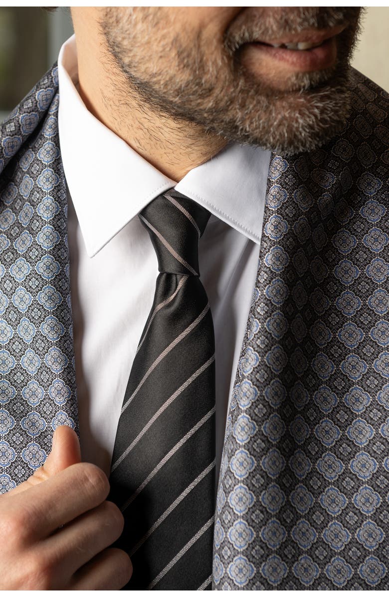 Elizabetta Esino - Silk Jacquard Tie for Men, Alternate, color,