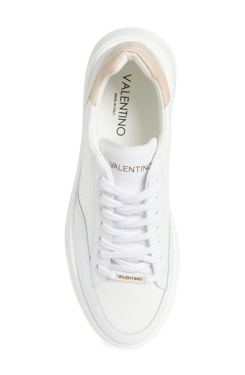Valentino By Mario Valentino Tommy Low Top Sneaker In Off White/beige