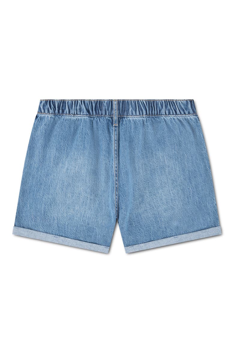 Kids' Relax Denim Drawstring Shorts, Alternate, color, INDIGO REEF