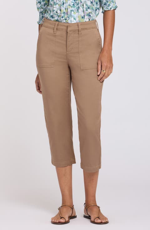 Utility High Waist Crop Pants