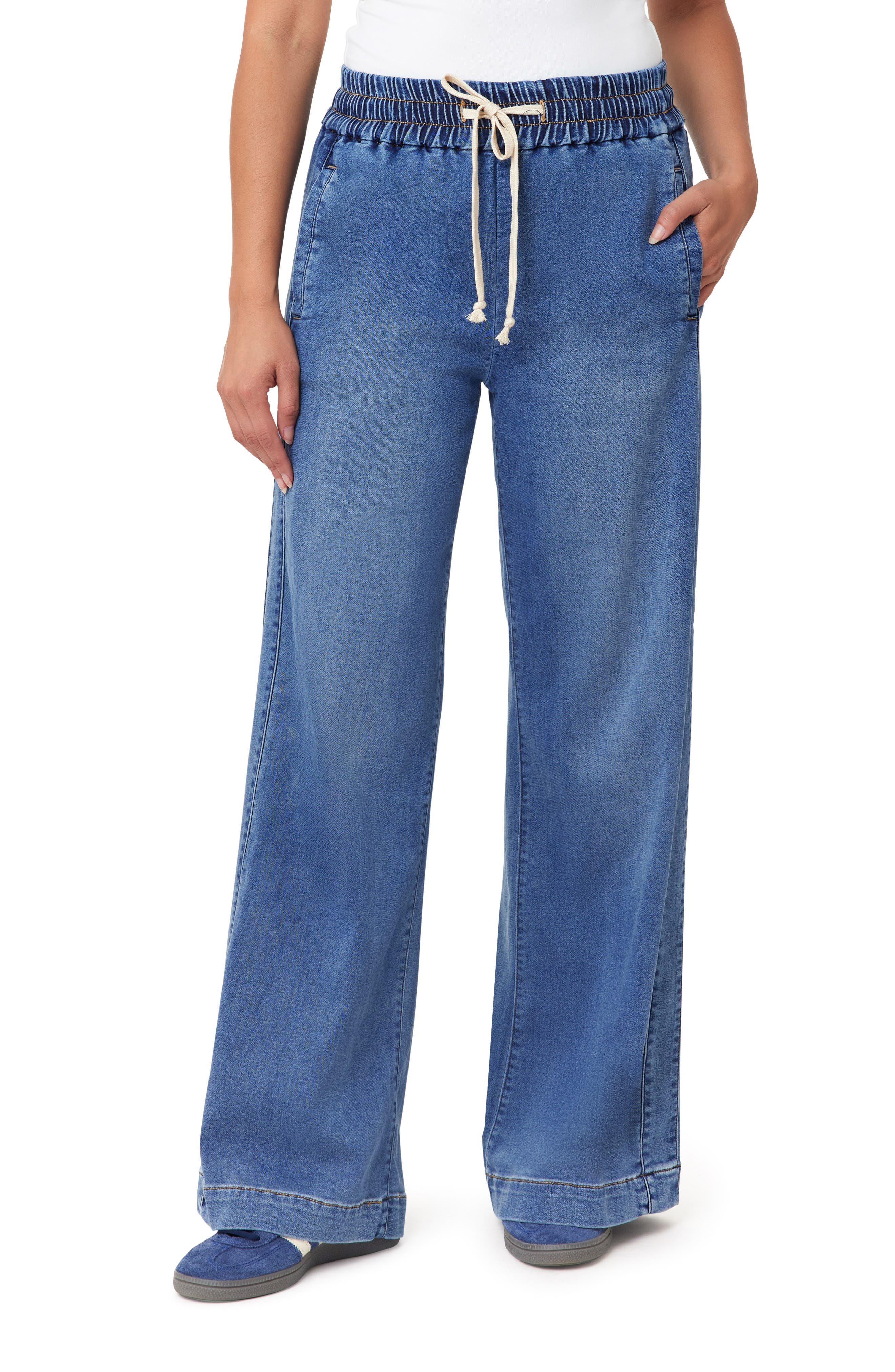 Kensie Ultra High Waist Relaxed Fit Denim Pants