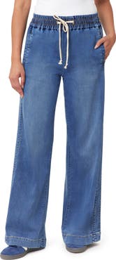 Kensie Ultra High Waist Relaxed Fit Denim Pants