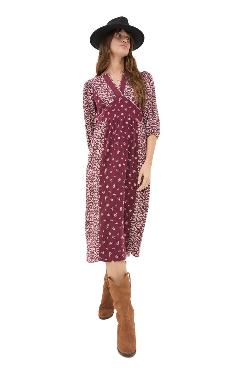 FatFace Women's Kelly Wild Ditsy Midi Dress, Main, color, 