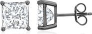 Crislu Square Cubic Zirconia Stud Earrings