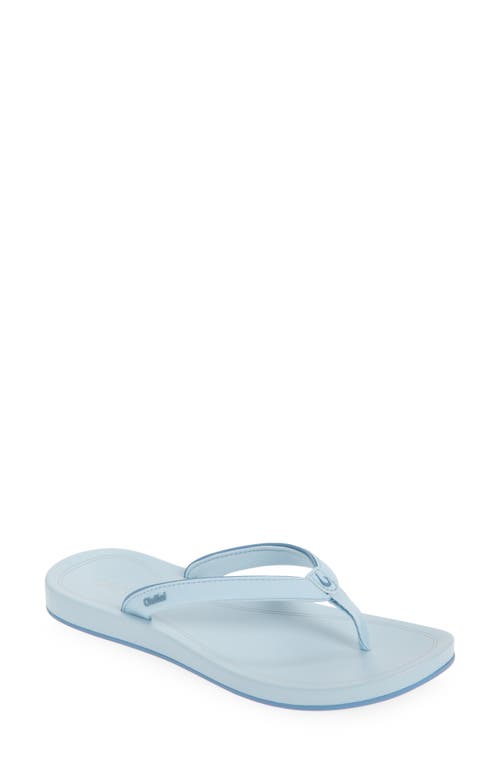 Olukai Uiki Water Resistant Flip Flop In Blue