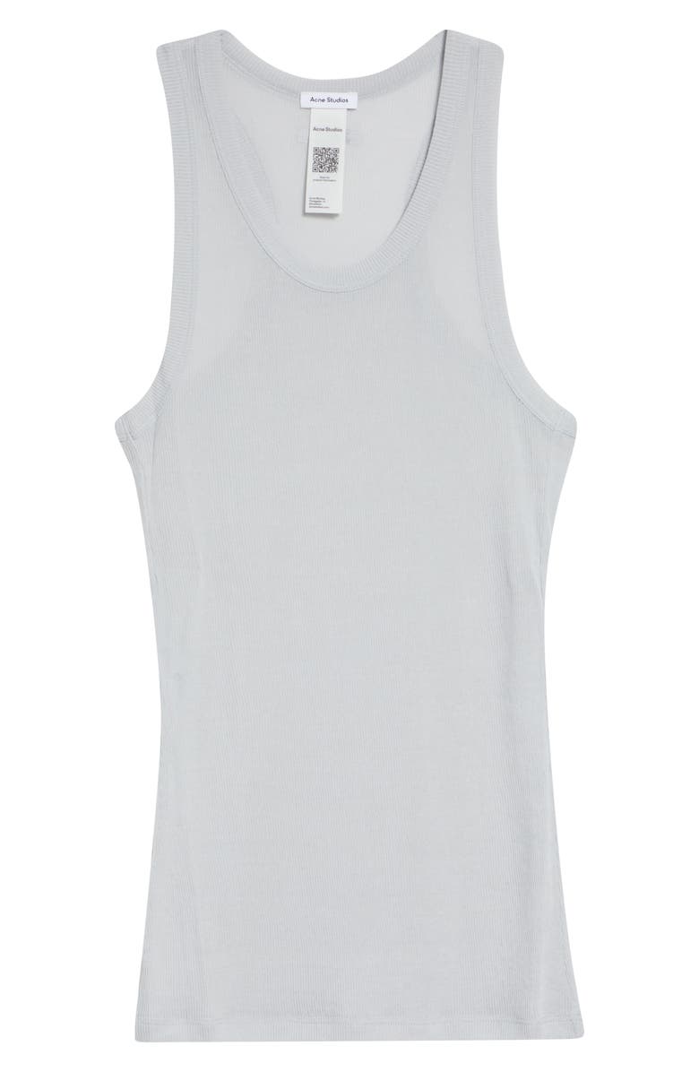 Acne Studios Fluid Rib Tank, Alternate, color, Light Grey