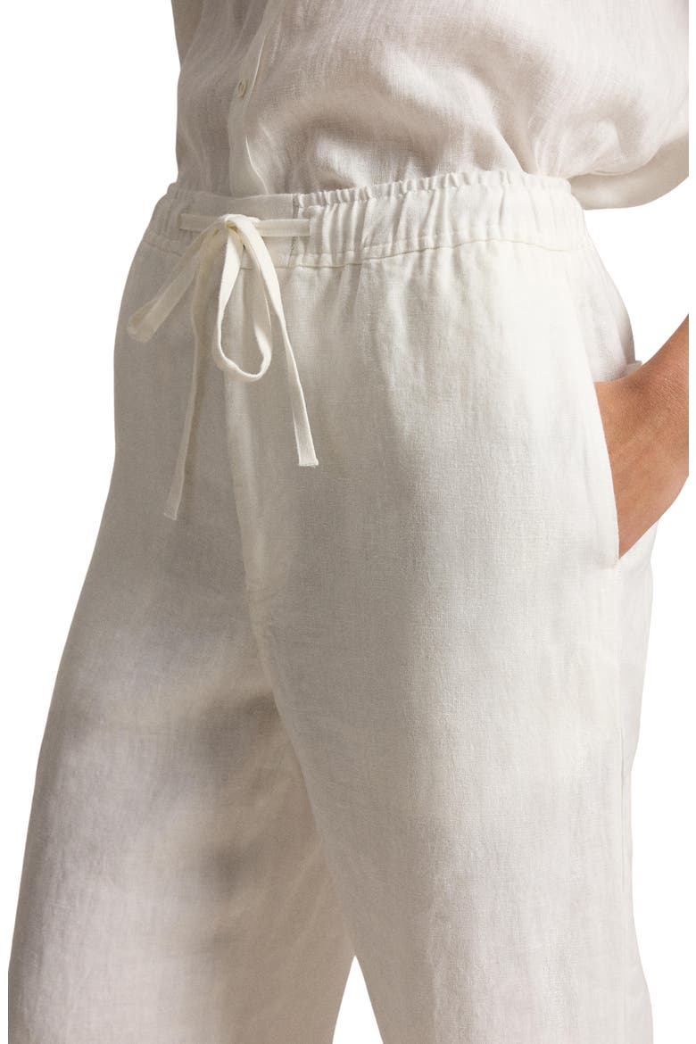 Linen Drawstring Pants, Alternate, color, NEVIS