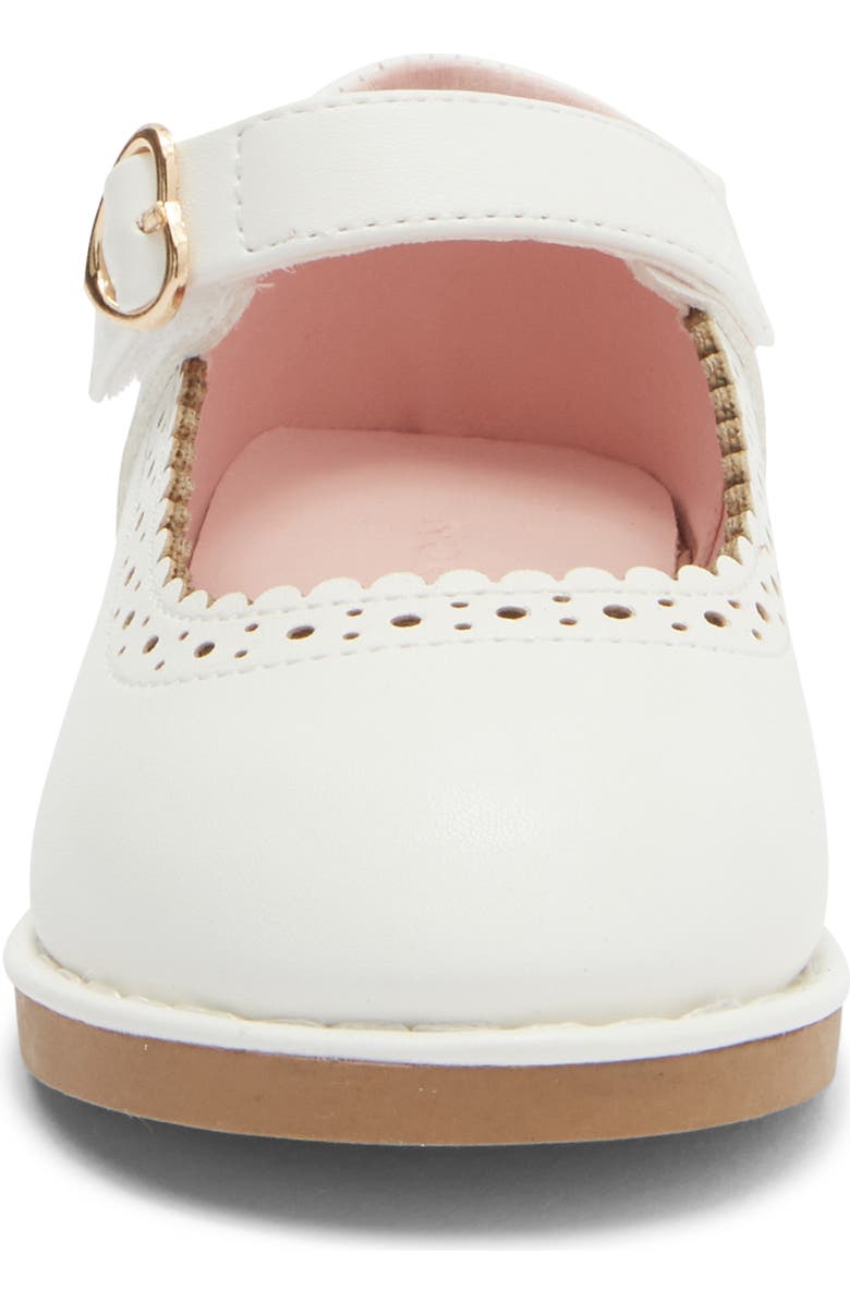 Nordstrom Kids' Elani Mary Jane Flat, Alternate, color, White