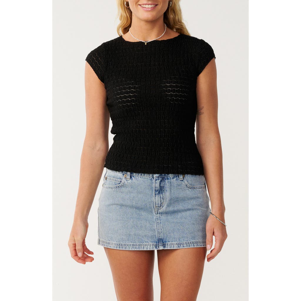 Rip Curl Bossa Nova Texture Top In Black