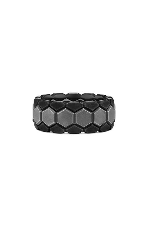 Men's Hex Stack Ring