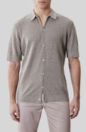 Robert Barakett Kestrel Short Sleeve Linen & Cotton Cardigan