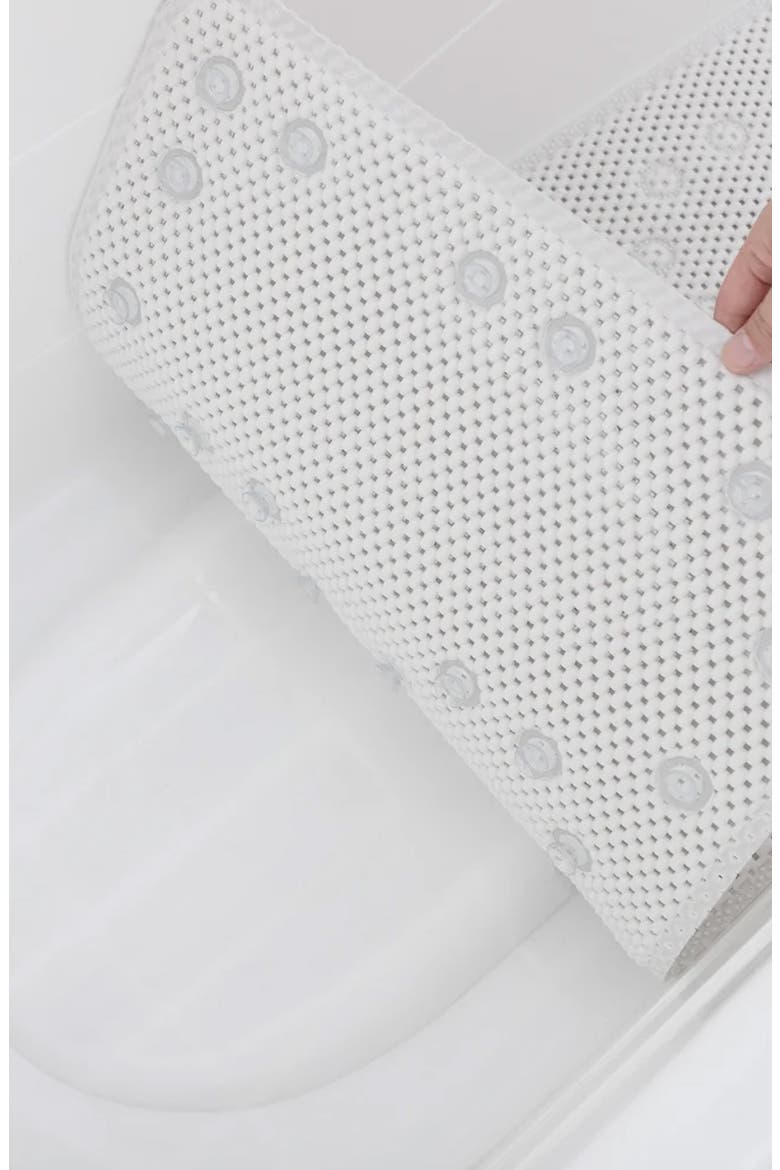 Nonskid Double Foam Bath Mat, Alternate, color, WHITE