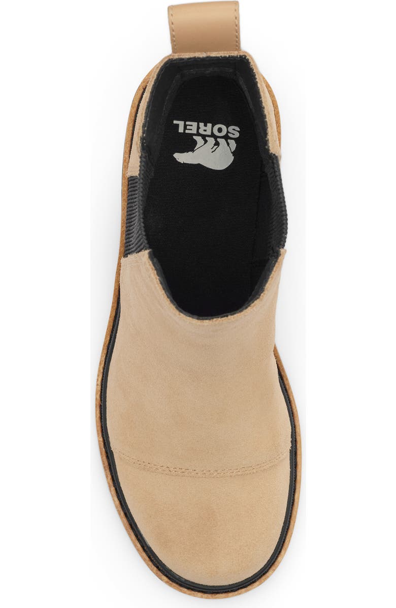 SOREL Joan Now Waterproof Chelsea Boot, Alternate, color, Canoe/ Black