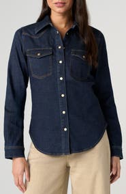 Liverpool Western Slim Fit Denim Shirt