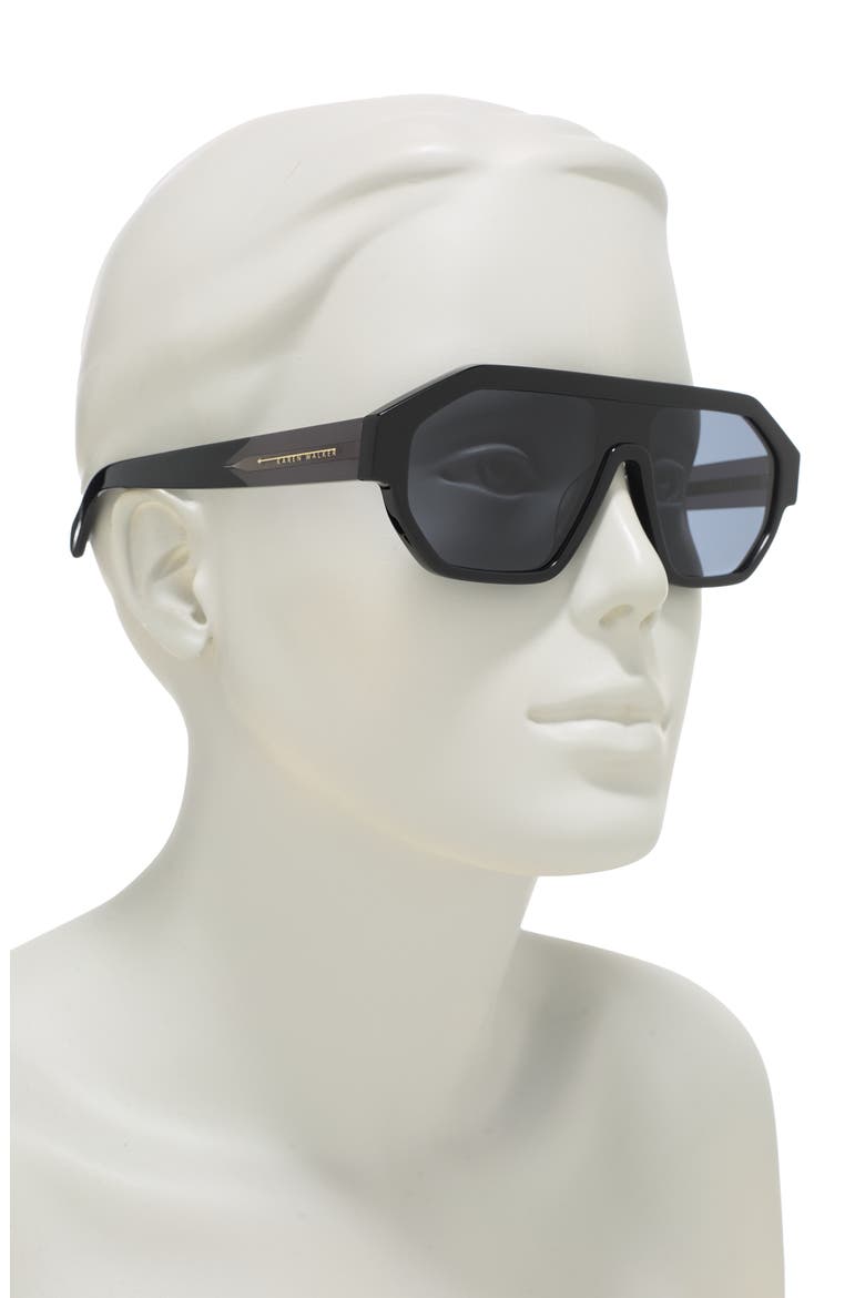 Tribon 70mm Shield Sunglasses, Alternate, color, BLACK / SMOKE MONO