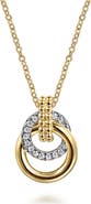Gabriel & Co. Bujukan Diamond Link Pendant Necklace