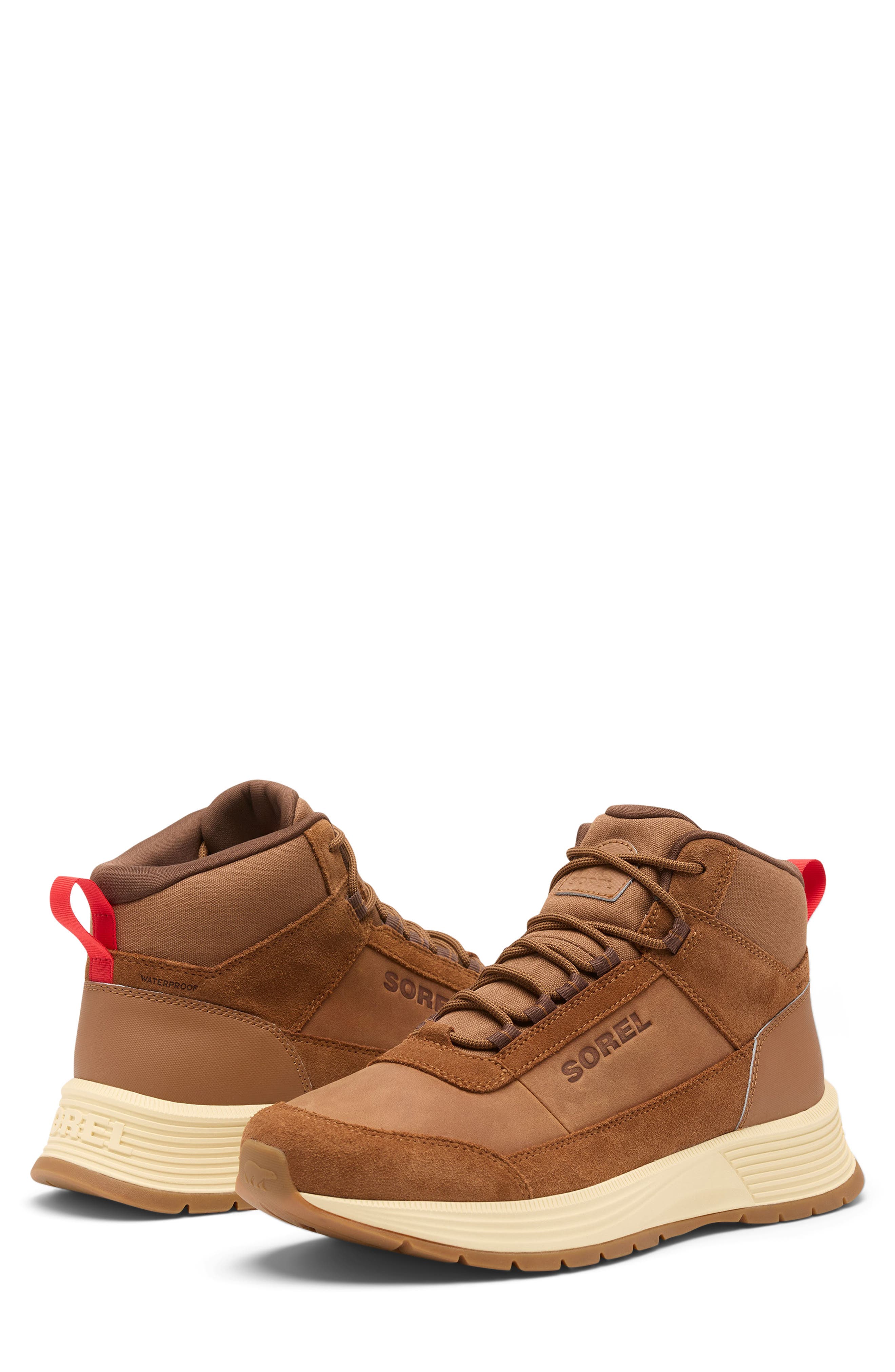 Outing SE Mid Waterproof Hiking Boot, Alternate, color, VELVET TAN/ TOBACCO