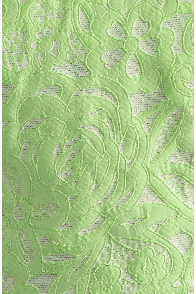 Cerese Bow Shoulder Pleated Skirt Dress, Alternate, color, PISTACHIO MACARON FLORAL