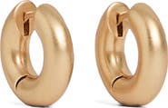 Reiss Oliva Plain Huggie Hoop Earrings