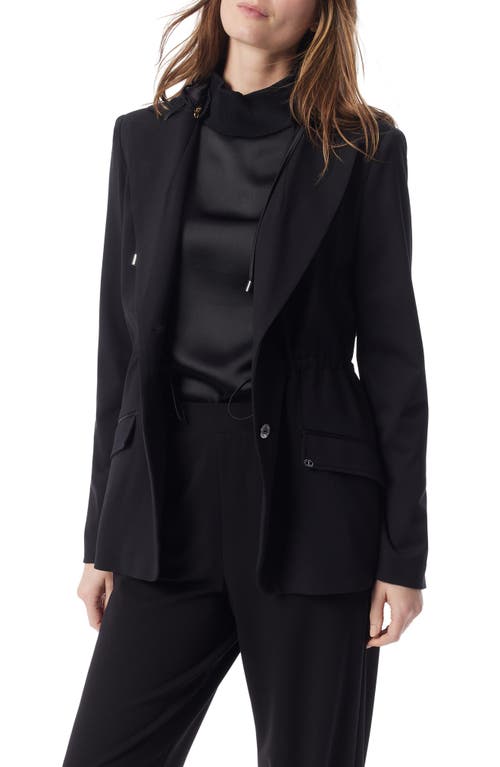 Do By Dee Ocleppo Jasmine Hooded Blazer In Black