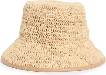 Vince Woven Raffia Bucket Hat | Nordstrom