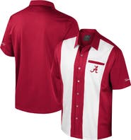 COLOSSEUM Men's Colosseum Crimson Alabama Crimson Tide Strike Bowling Button-Up Shirt