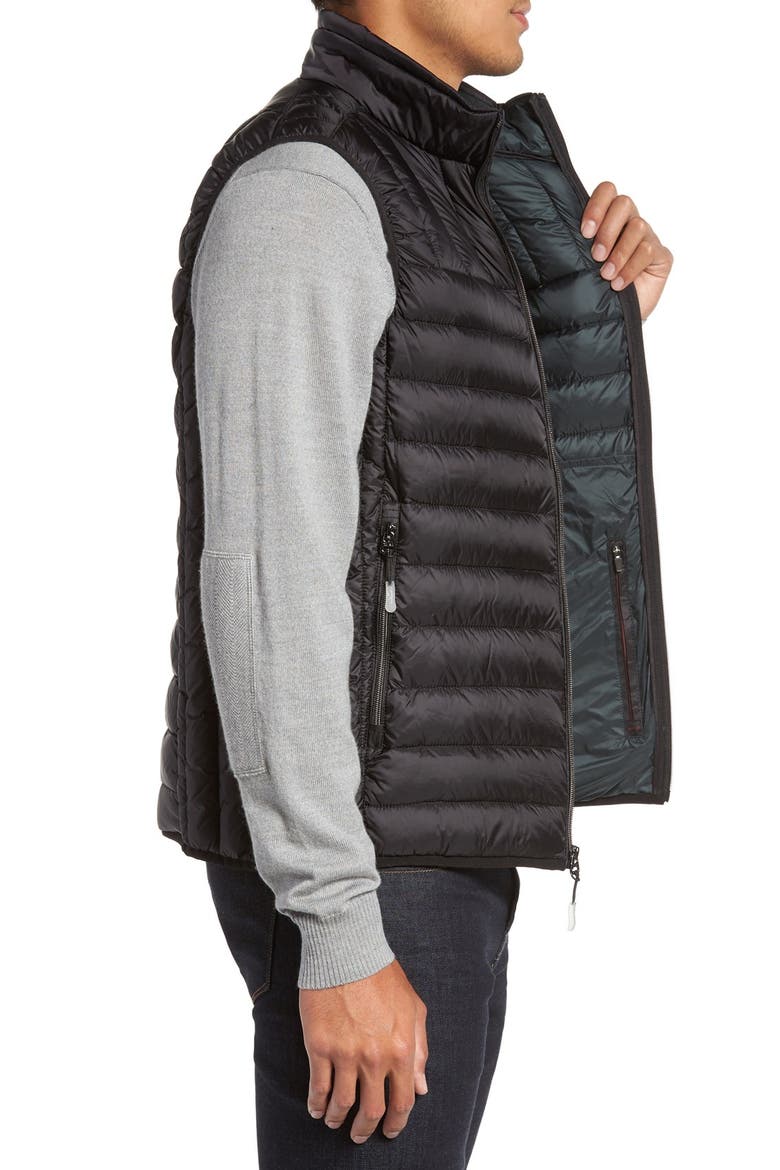Packable Down Vest, Alternate, color, BLACK