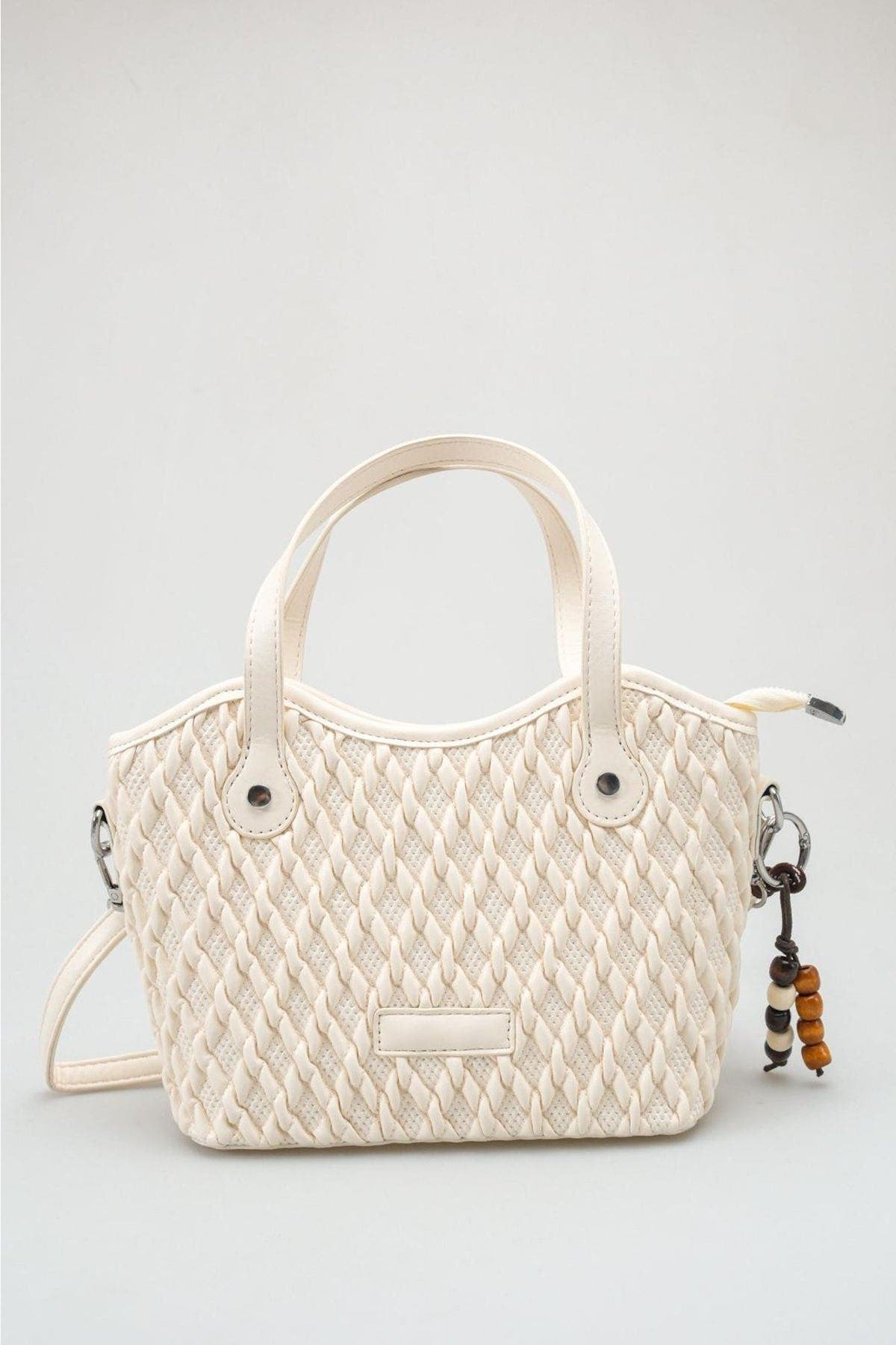 Amalfi Woven Bag, Main, color, White