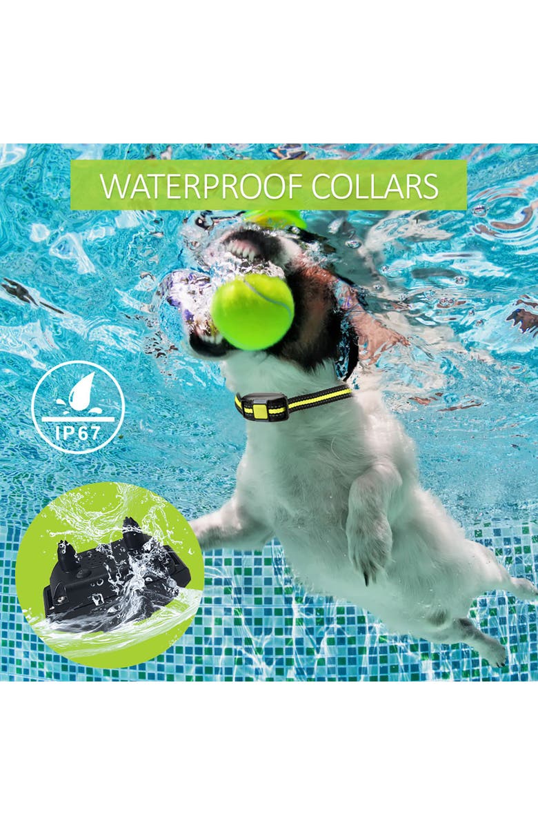 PET LIFE Yard-Trek 1-to-2 Dog 550-Yard Range 16-Level Vibration and Sound Training Dog Collar, Alternate, color,