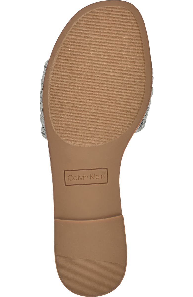 Calvin Klein Kamine Slide Sandal, Alternate, color, Light Blue Woven