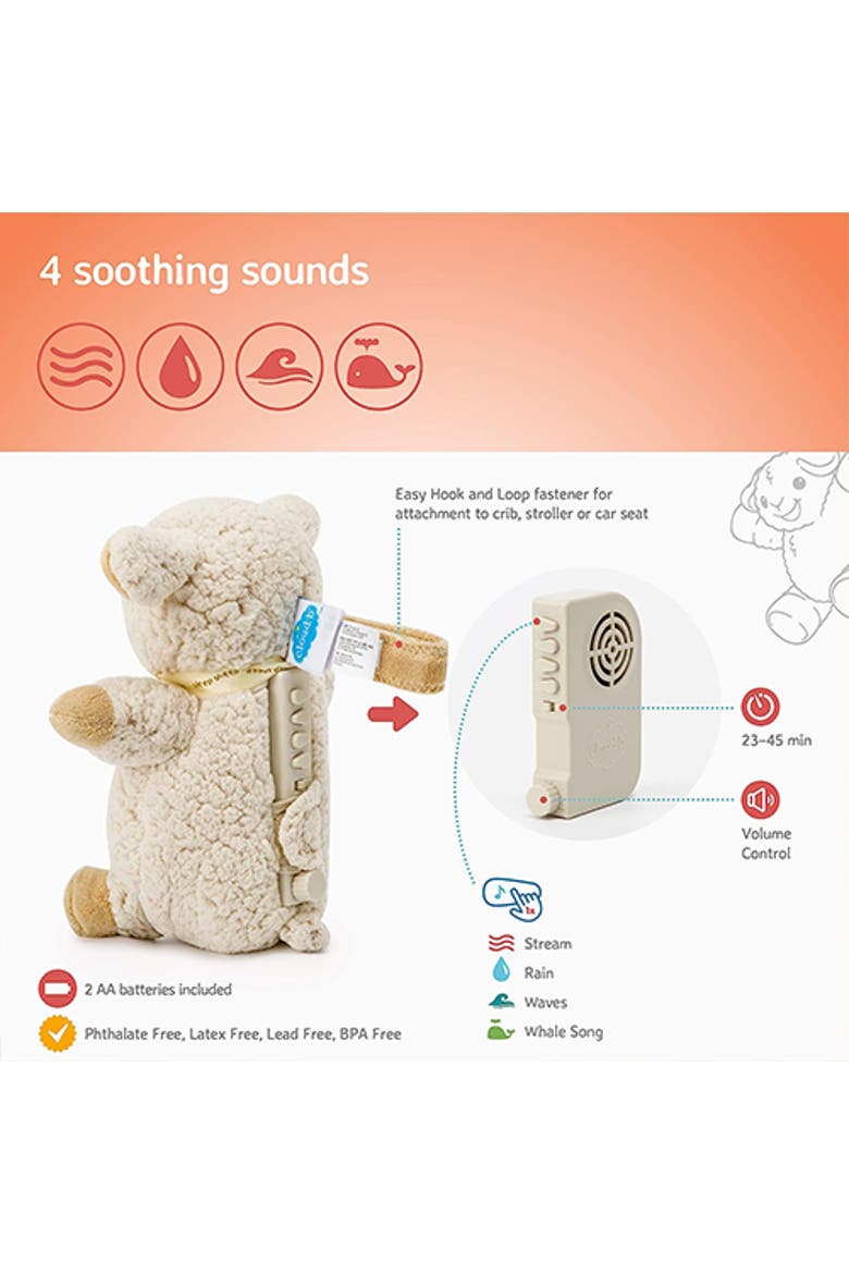 Sleep Sheep On The Go - Plush Toy & Baby Sleep Sound Soother, Alternate, color, Beige