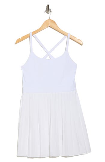 Z BY ZELLA Z BY ZELLA TIEBREAK CROSSBACK PLEATED ACTIVE DRESS