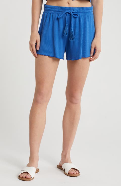 Drawstring Waist Cover-Up Shorts