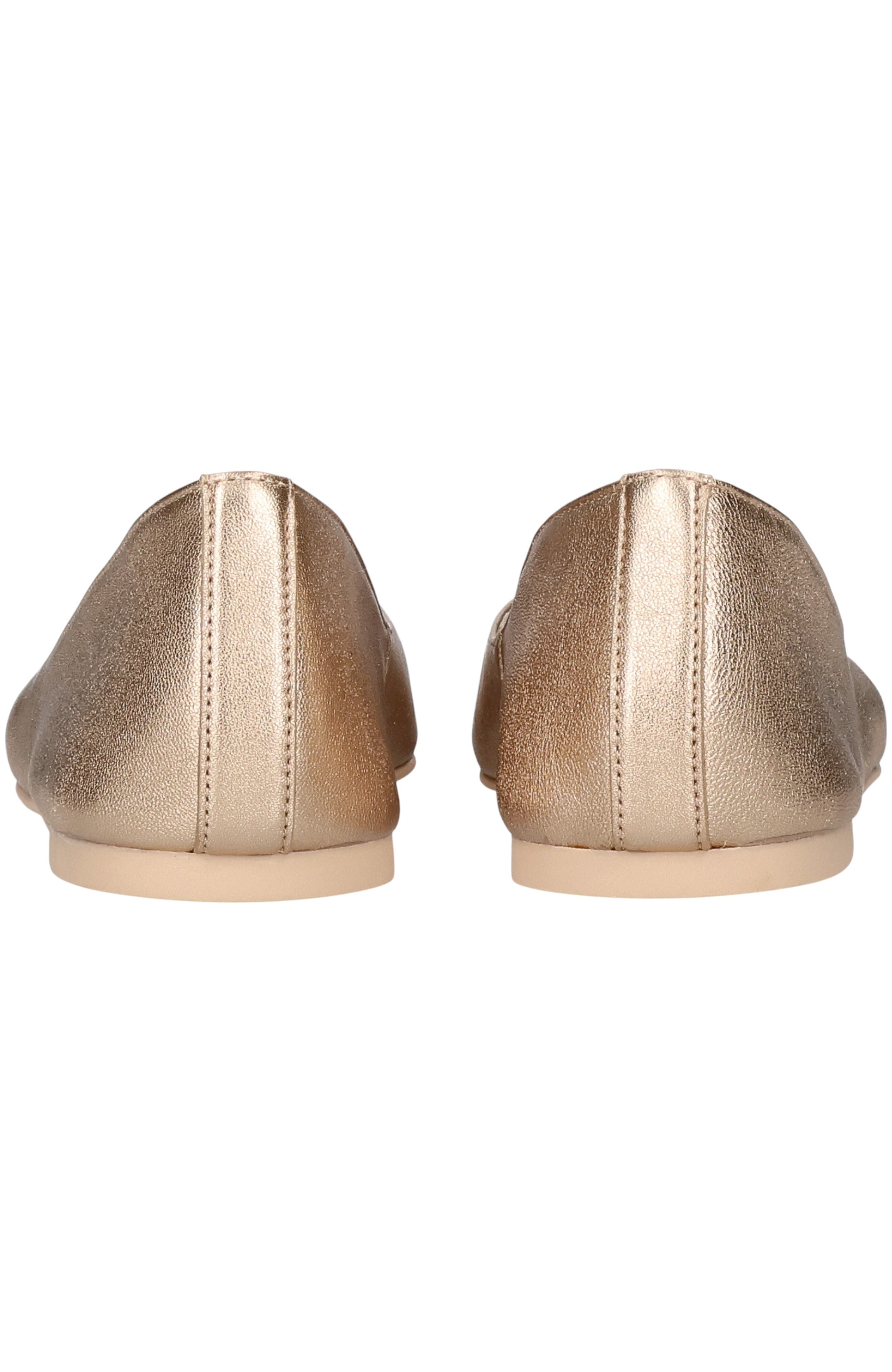 Pretty Ballerinas Round Toe Naked Metallic Ballet Flat, Alternate, color, Gold