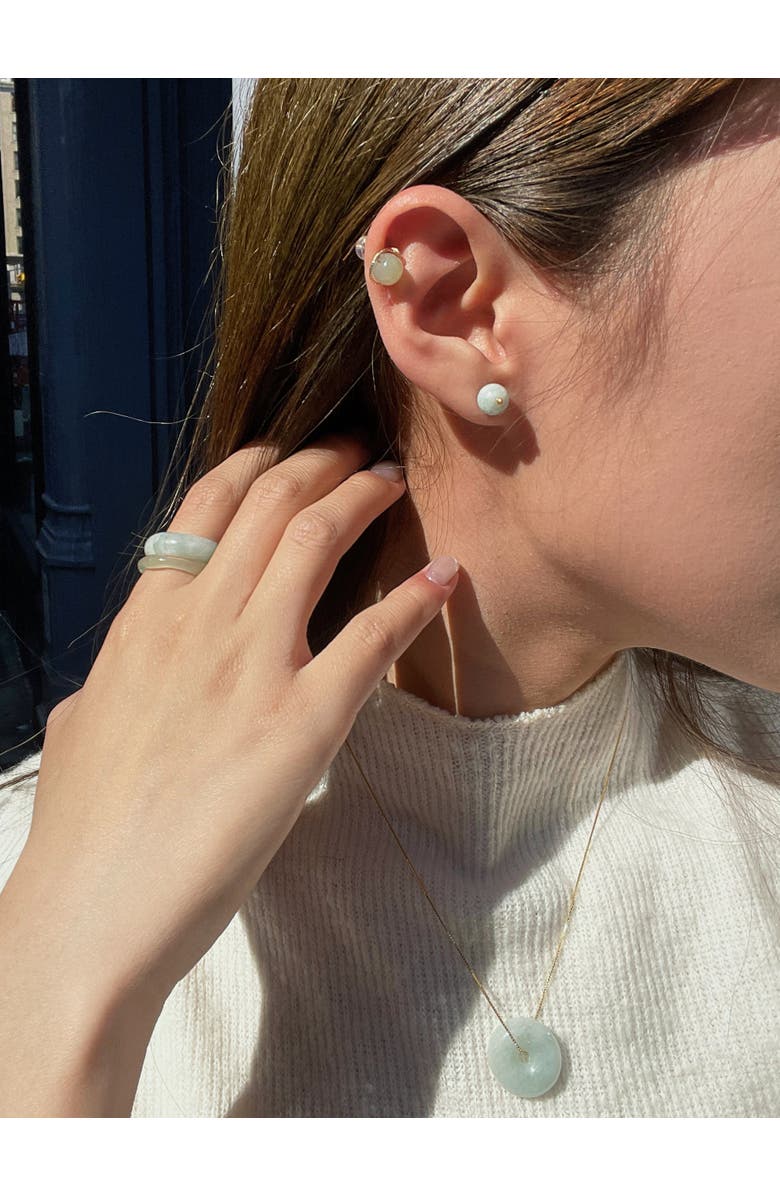 seree Mira Jadeite sphere studs, Alternate, color, 