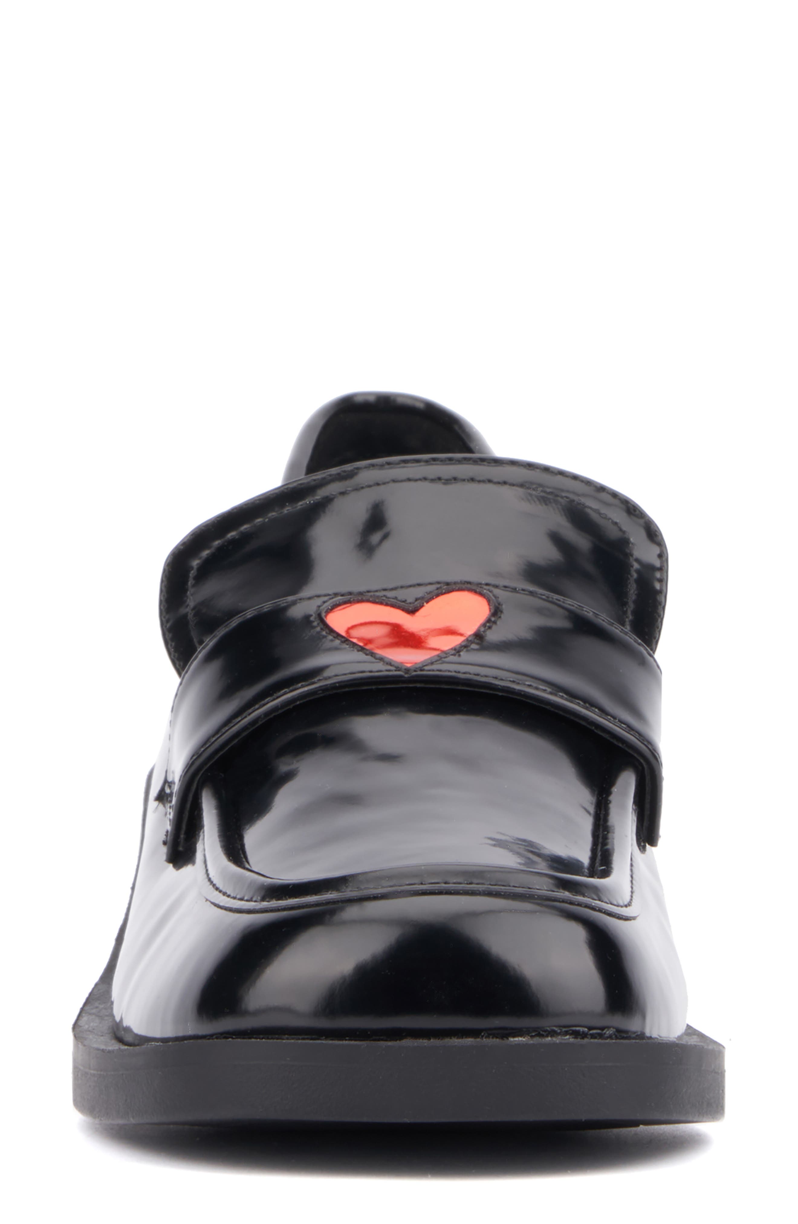 OLIVIA MILLER Luminaries Square Patent Loafer, Alternate, color, Black