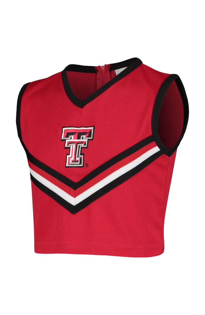 LITTLE KING Girls Youth Red Texas Tech Red Raiders Two-Piece Cheer Set, Alternate, color, Red
