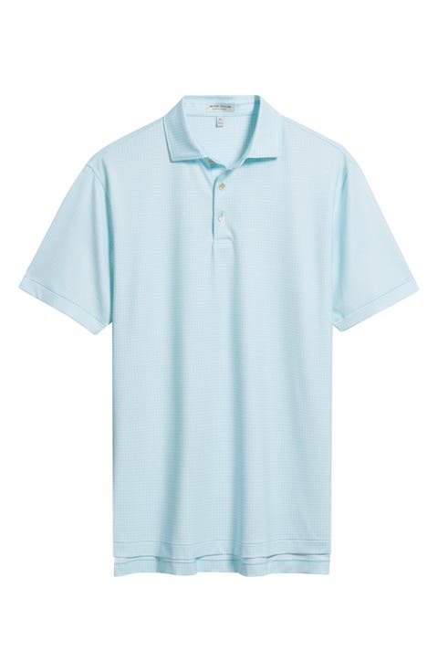 Ashgrove Geometric Print Performance Jersey Golf Polo