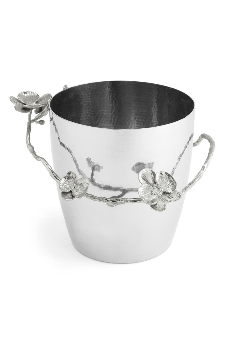 Michael Aram White Orchid Champagne Bucket, Alternate, color, Silver