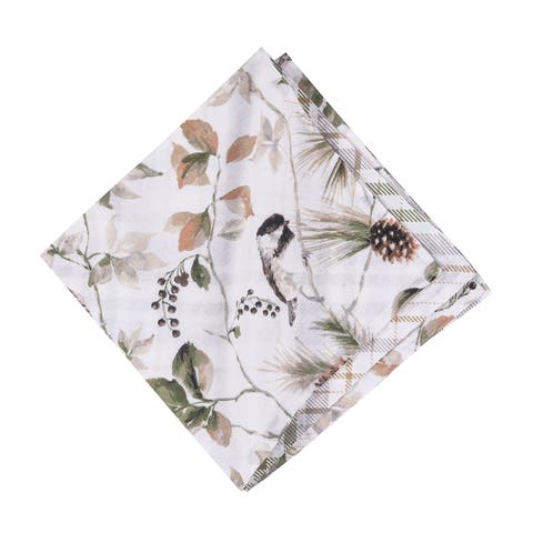 Mira Songbird Cotton Napkin Machine Washable