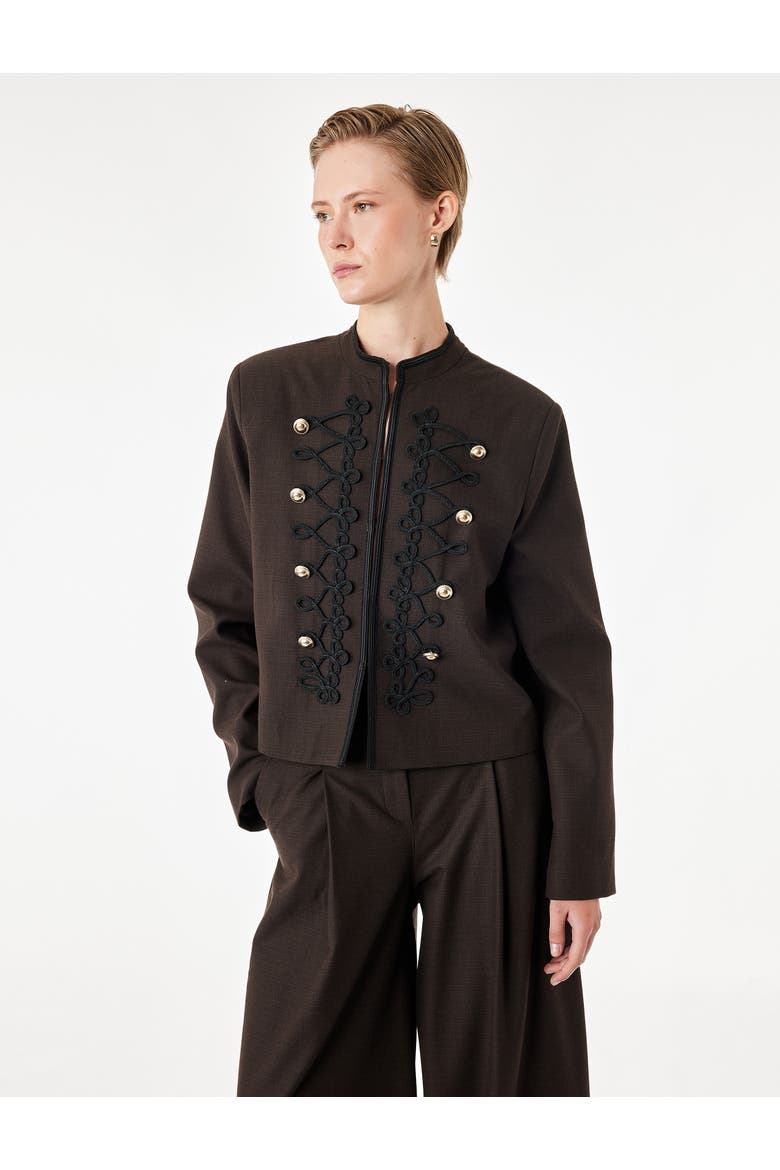 Napoleon Jacket, Alternate, color, BROWN