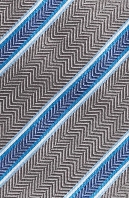 David Donahue Stripe Silk Tie